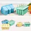 12 Khuôn Làm Kem Liên Tiếp Dễ Dàng Tháo Rời Khay Popsicle Silicon Cho Tủ Đông Viên Đá Tự Chế Có Nắp Món Tráng Miệng Nhà Bếp