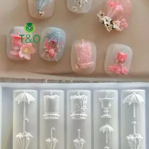 Khuôn làm móng bằng silicon hình bướm 3D Dây chuyền hạt nơ ngọt ngào Mẫu móng tay trong suốt DIY Trang trí móng tay nghệ thuật Dụng cụ thiết kế làm móng tay [mới]