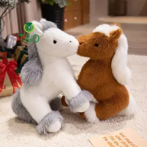 1 Cái Thú Nhồi Bông Chất Lượng Cao Đồ Chơi Ngựa Siêu Thực Tế Mô Phỏng Ngựa Sang Trọng Búp Bê Quà Tặng Sinh Nhật Cổ Điển Cho Trẻ Em [Mới]