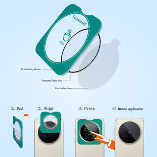 Lereach Camera Phim Cho Vivo X300 X300 Pro X200 Ultra Pro Mini Camera Kính Cường Lực Định Vị Chính Xác Kính Phim
