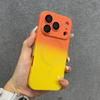 Sang Trọng Gradient Mềm TPU Dành Cho iPhone 17 Air 16E 16 15 14 13 12 11 Pro Max 17Pro iPhone17 Sạc Không Dây Full Cover