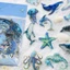 VIC 50 Chiếc Giấy Vàng Chống Thấm Nước Marine Life Sticker Cho Tạp Chí Notebook Vỏ Điện Thoại