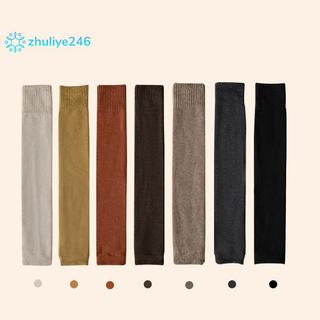 < zhuliye246 > 1 Cặp Trên Đầu Gối Cao Chân Không Chân Ấm Áp Nữ Mùa Đông Dệt Kim Móc Giày Dài Tất Ấm Áp Chân Dài Ấm Áp Giữ Nhiệt Đùi Cao Tất