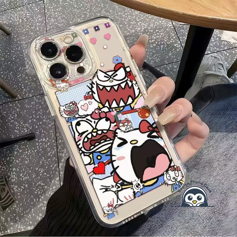Ốp Điện Thoại Cô Gái Mèo Dễ Thương Cho OnePlus ACE 6 6 6T 5 Racing Ultra 5 3 Pro 3V 2V 2 Pro Nord 5 4 3 2T 2 CE CE5 CE4 CE3 CE2 Lite 4G 5G Vỏ Trong Suốt Hoạt Hình Ngộ nghĩnh Chống Rơi Vỏ mềm trong suốt
