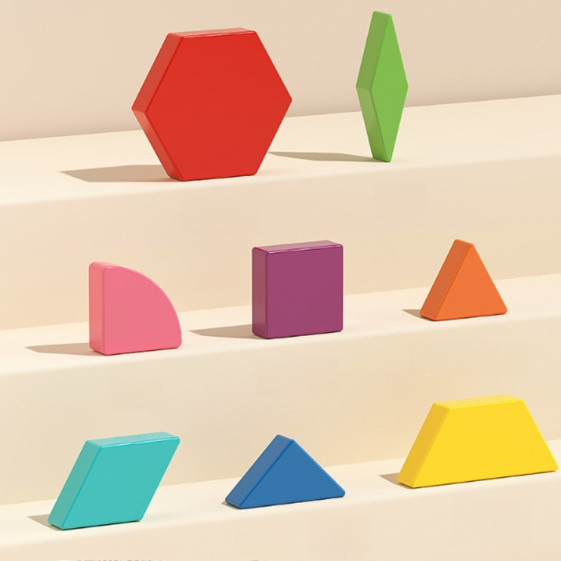 165/180/240/250PCS Tangram Xếp Hình Nam Châm đồ Chơi Trí Tuệ Cho Bé, Giúp Bé Làm Quen Với Hình Học Và Chữ Số