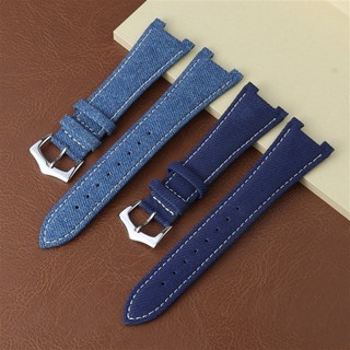 Dây đeo đồng hồ bằng da Nylon cho Patek Nautilus Cubitus 5711 / 5712 Dây đeo đồng hồ lõm 25mm 13mm Thay thế cho nam Vòng tay nữ