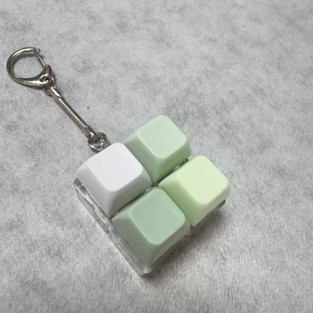 Bàn phím ngón tay JUIC, Keycap 2 / 3 / 6 / 9 Phím Fidget Móc khóa, Vượt qua thời gian Tiện ích Nút chìa khóa Đồ chơi giải nén dành cho người lớn