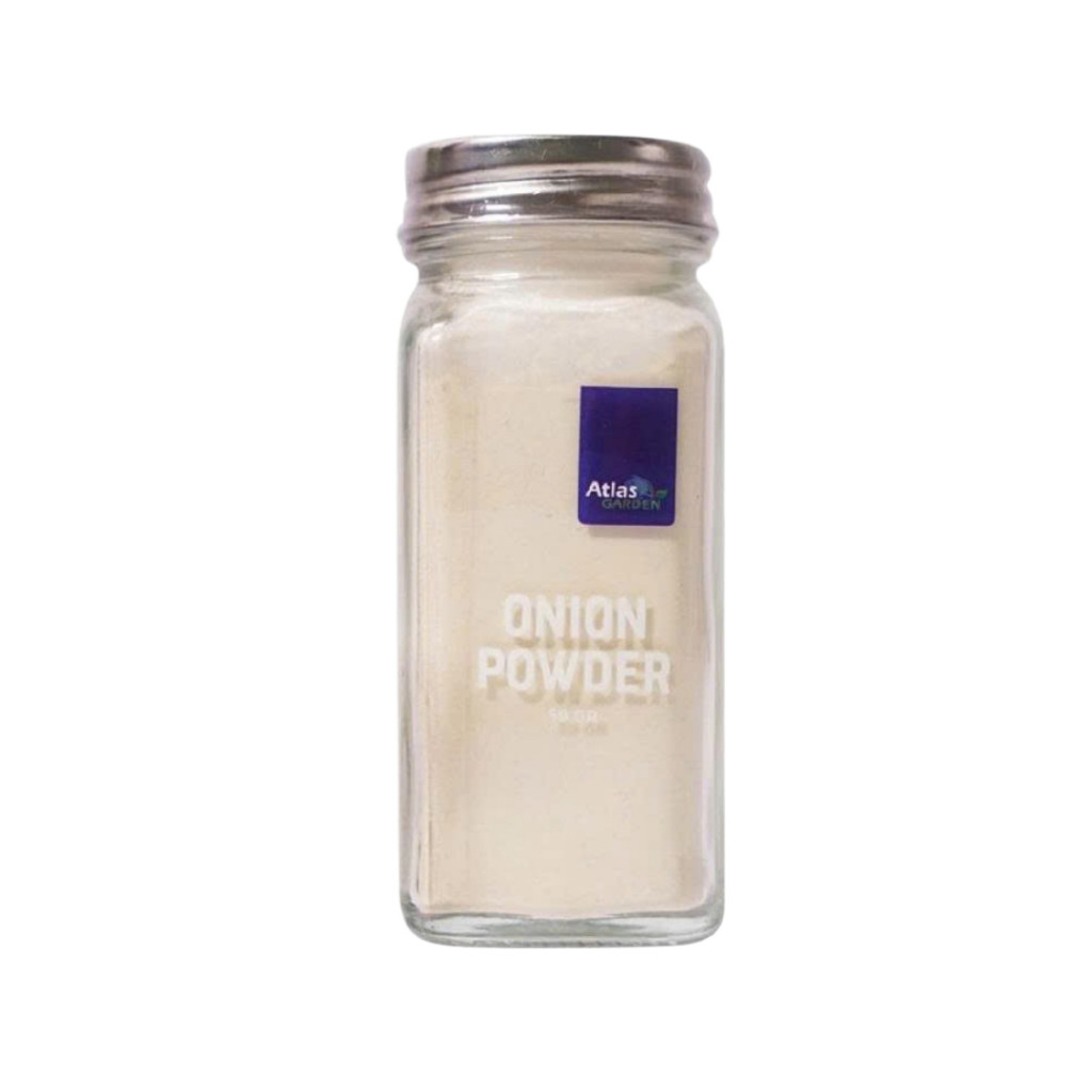 Bột Hành Atlas Garden - Onion Powder Lọ 59g, Gia Vị Nấu Ăn Thơm Ngon Từ Nguyên Liệu Tươi Mới Cao Cấp