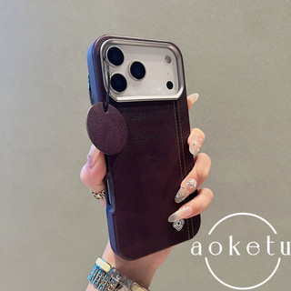 Thích hợp cho vỏ điện thoại iPhone 17 Promax, vỏ bảo vệ da cao cấp Apple 16 Pro hút từ tính mới, 15 khung kim loại, Vỏ chống rơi bao gồm tất cả 17Air