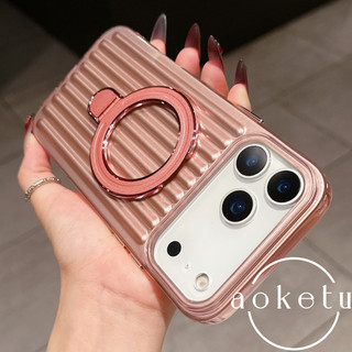 Thích hợp cho vỏ điện thoại Apple 17promax iPhone 17 / 16 / 15 / 14 / 13 khung từ tính hành lý sọc dọc trụ đèn 17 / 16 / 15 / 14 / 12 vỏ mới