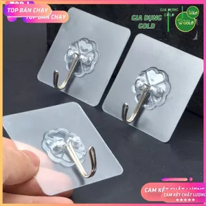 10 Móc Dán Tường Chịu Lực Dán Tường Treo Nhà Tắm Nhà Bếp Siêu Dính