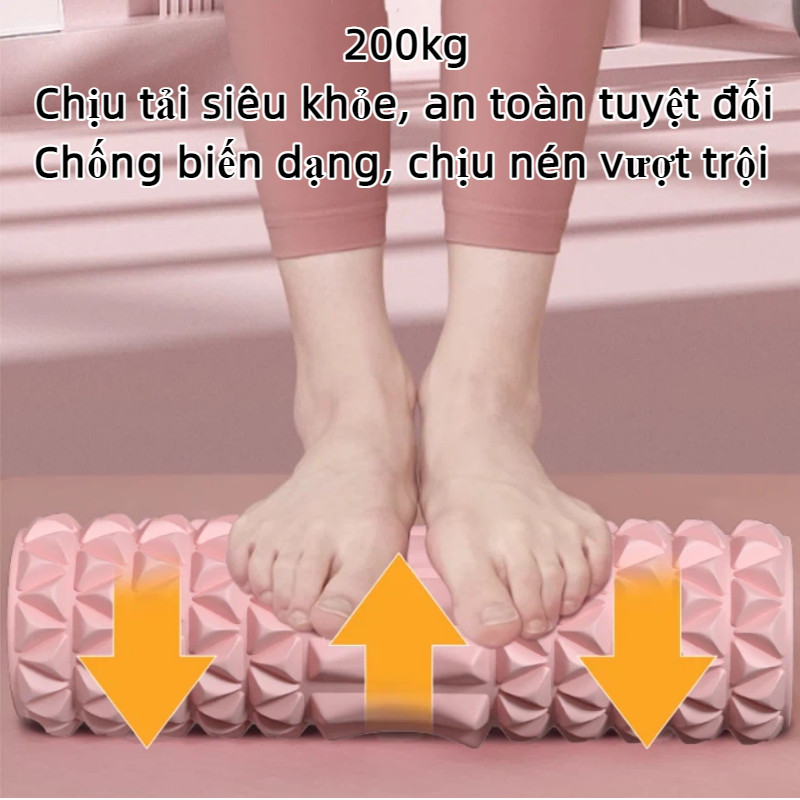 Con Lăn Massage Gai Nhọn Giãn Cơ Toàn Thân - Foam Roller Cao Cấp Tập Yoga Gym Tại Nhà Hiệu Quả Cao