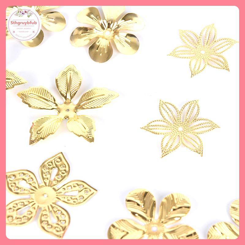 Trang sức filigree vintage kim loại - Bộ 50 cái, phù hợp cho DIY thủ công