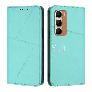 Ốp Lưng Cho Infinix Hot 70 X6895 Thiết Kế Họa Tiết Tinh Tế Thẻ Da Solots TPU Mềm Thu Hút Từ Tính Vỏ Điện Thoại Chống Rơi