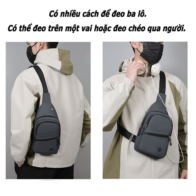 Túi Đeo Chéo Nam Cao Cấp, Bền, Chịu Mài Mòn, chống nước,Vải Chống Nước Chống Nhăn, Phong Cách Năng Động Thể Thao