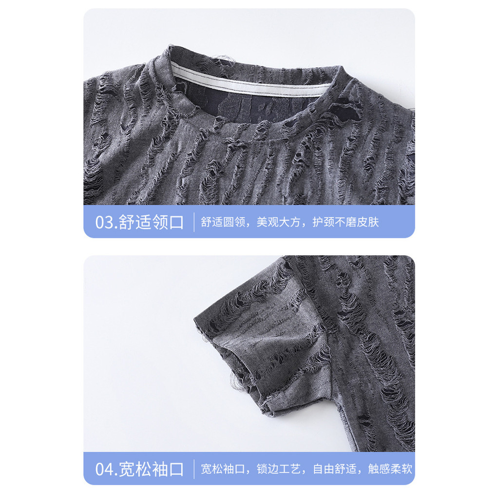 Bé Trai Tay Ngắn Thường Ngày Mùa Hè Thoáng Khí Phong Cách Phương Tây Quần Áo Trẻ Em 80-150 Size HXFB