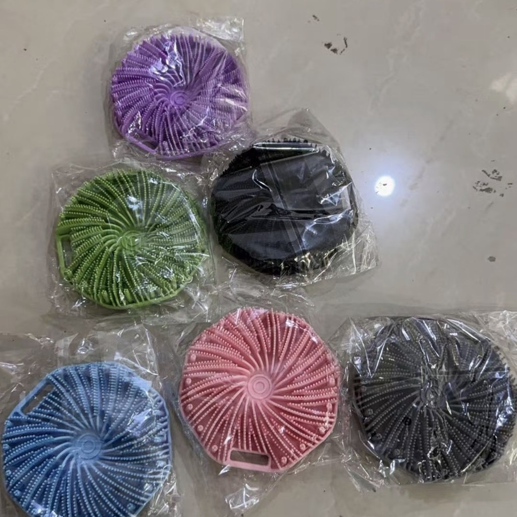 ST2 Silicone Tắm Body Brush Tẩy Tế Bào Chết Chà Mềm Lông Lưng Chà Găng tay đi tắm Cho Nam Nữ TS2