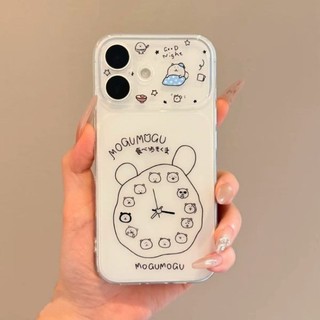 Phim Hoạt Hình Dễ Thương Gấu Báo Thức Trường Hợp Điện Thoại Cho iPhone 17 16 15 14 13 12 11 Pro Max X XR XS Max