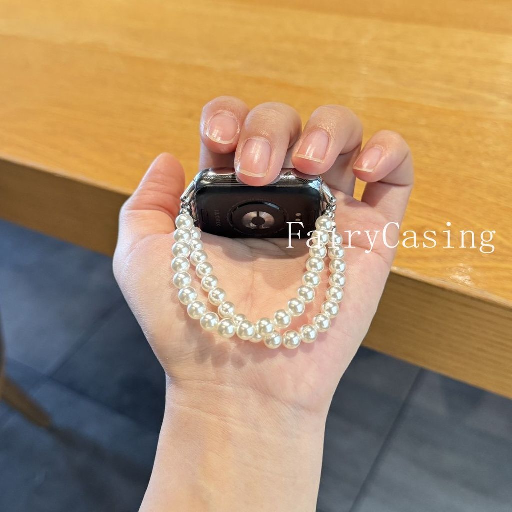 Dây Ngọc Trai Trắng Cho Huawei Band 11 10 9 8 Phụ Kiện Dây Đeo Tay Vòng Tay Pulseira Cho Huawei Band 11Pro Dây Đeo