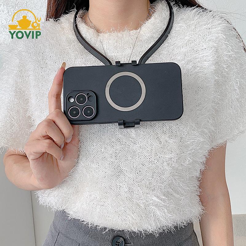 YOVIP Ne Giá Đỡ Lười Đế Điện Thoại Cho IPhone 16 15 14 13 Pro Max Samsung Xiaomi Ngoài Trời Góc Đầu Tiên Vlog Ghi Hình Selfie Braet VN