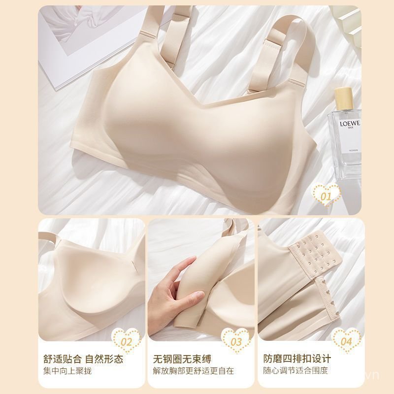 Áo ngực không gọng kiểu áo thun mỏng mùa hè, đẩy ngực, khử mỡ phụ, nâng ngực, phù hợp tập thể dục, dành cho nữ, làm ngực lớn trông nhỏ gọn.