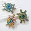 Tinh tế vintage - Trang sức phụ kiện nữ với họa tiết rùa thổ cẩm và kim cương giả.