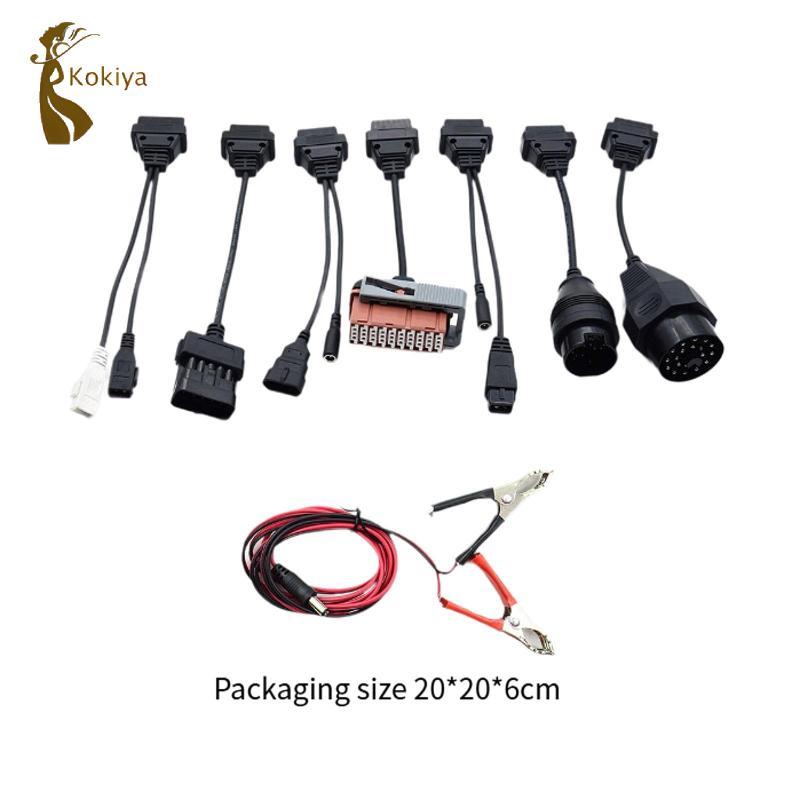 Cáp chuyển đổi 8x OBD2 Bộ đầy đủ cáp ô tô Bộ dây nguồn Bộ dây chẩn đoán