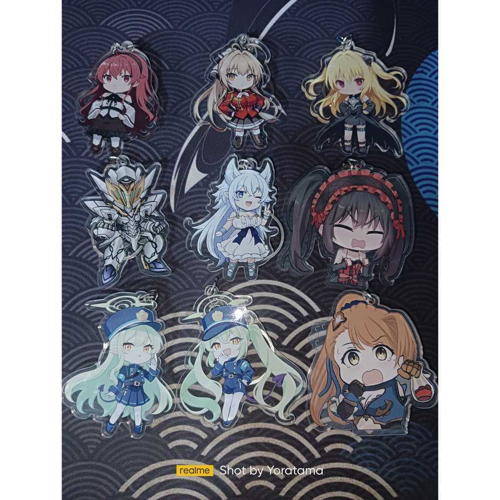 Gantungan Kunci Uma Musume Mcqueen Rice Spe Satono, Keychain Anime Lucu