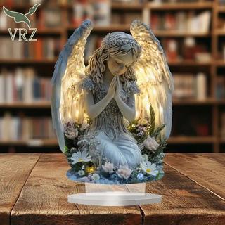 Tượng thiên thần cầu nguyện rạng rỡ VRZ - Trang trí máy tính để bàn êm dịu và ấm áp, Món quà hoàn hảo cho trang trí nhà, văn phòng hoặc quán cà phê của bạn HOT