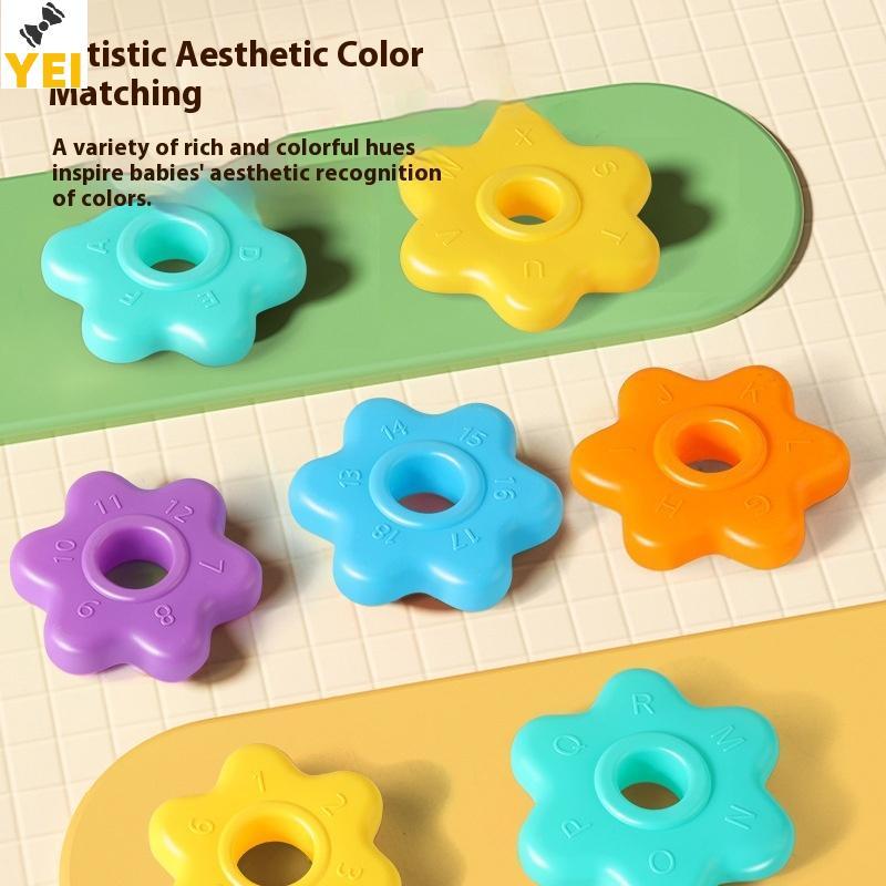 < YEI > 1 Bộ Montessori Tháp Cầu Vồng Xoay Bé Staing Đồ Chơi Trẻ Em Phát Triển Kỹ Năng Vận Động Trò Chơi Quay Staing Đồ Chơi Quà Tặng Giáo Dục Mới