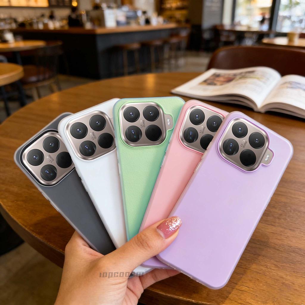 Ốp điện thoại silicon chống sốc màu kẹo Xiaomi 13T 14T 15T Pro 4G 5G — thiết kế hai lớp hợp thời trang có nhiều màu