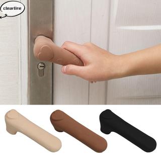 Vỏ tay nắm cửa CLEARLINE, Vỏ núm cửa chống trượt chống va chạm, Silicone chống tĩnh điện di động Im lặng cho trẻ em Bảo vệ ổ đũa an toàn tại nhà