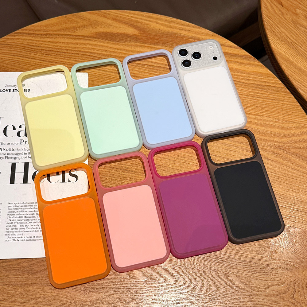 Ốp điện thoại silicon lỏng kem mờ màu trơn cho iPhone 17 Pro Max 16 15 Pro Max Vỏ bảo vệ chống sốc