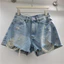 Quần Short Denim Nữ Rách Tua Ruá Mới 2026 - Thiết Kế Thẳng, Ôm Dáng Thoải Mái