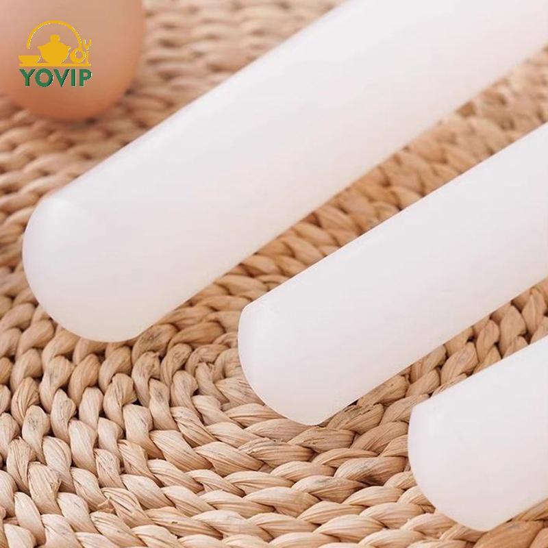 YOVIP Trắng PP Cán Pin Hộ Gia Đình Thực Phẩm Bánh Bao Pizza Bánh Ngọt Dụng Cụ Dài Bột Lăn Nhào Sti Nướng Bánh Tiếp Liệu VN