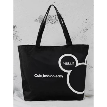 Women's Minimalist Canvas Tote Bag – for School
