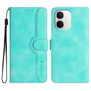 Ốp Lưng Cho Vivo Y31d Y51 Pro Da Cảm Thấy Da Phong Cách Cười Thẻ Solots Mềm TPU Dây Đeo Tay Chống Rơi Vỏ Điện Thoại