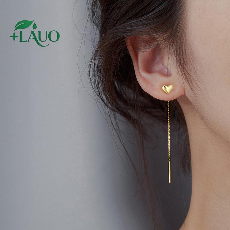 Bông tai nữ xu hướng xuân hạ, dây dài hạt mặt ngôi sao và trái tim từ Springevenstar