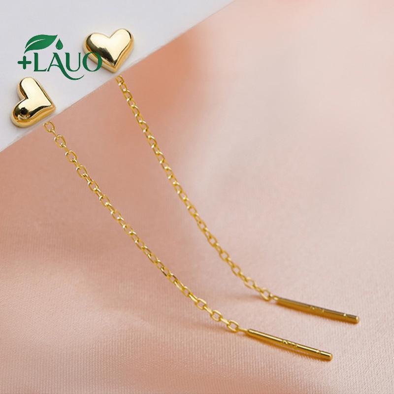 Bông tai nữ xu hướng xuân hạ, dây dài hạt mặt ngôi sao và trái tim từ Springevenstar