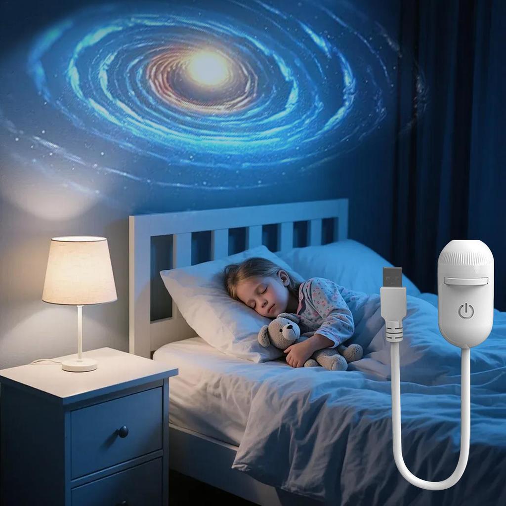 Máy chiếu sao có thể sạc lại USB, Máy chiếu đèn ngủ Galaxy Sky, Đèn trang trí xung quanh LED