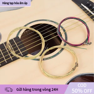【COD】Bộ 6 dây đàn guitar acoustic lõi thép bọc đồng, chống rỉ sét, âm thanh vang rõ, dùng cho cả acoustic lẫn classic.