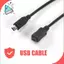 1.5m Mini USB B 5pin Nam Sang Nữ Nối Dài Dây Cáp Adapter Đen