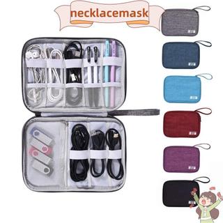 Túi sắp xếp cáp NECKLACEMASK, Túi lưu trữ điện tử không thấm nước, Bộ sắp xếp USB Polyester di động Sử dụng du lịch
