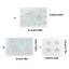 Flgo Hiệu Ứng Phản Quang 4 Lá Cỏ Mặt Dây Chuyền Trang Trí Khuôn Silicon Cho Nhựa Dính DIY Thủ Công Trang Sức Làm Đồ Dùng