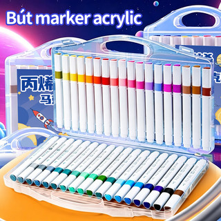 Bút acrylic marker 12/24/36/48/60 màu – Màu sắc tươi sáng, phù hợp cho trẻ em và họa sĩ nghiệp dư.