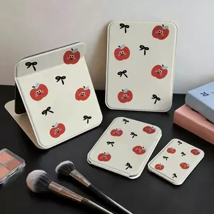 Táo ngọt ngào Gương Gấp Xinh Đẹp Gương Trang Điểm Foldable Thời Trang Nữ