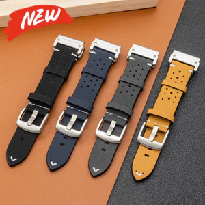22mm 26mm Dây da vừa vặn nhanh cho Garmin Enduro 3 Fenix 8 47mm 51mm vòng tay cho Garmin Approach S70 ban nhạc