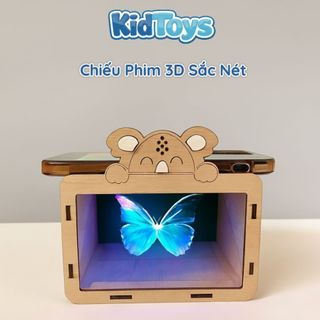 Hộp chiếu phim 3D sắc nét KidToys bằng gỗ – đồ chơi sáng tạo cho bé