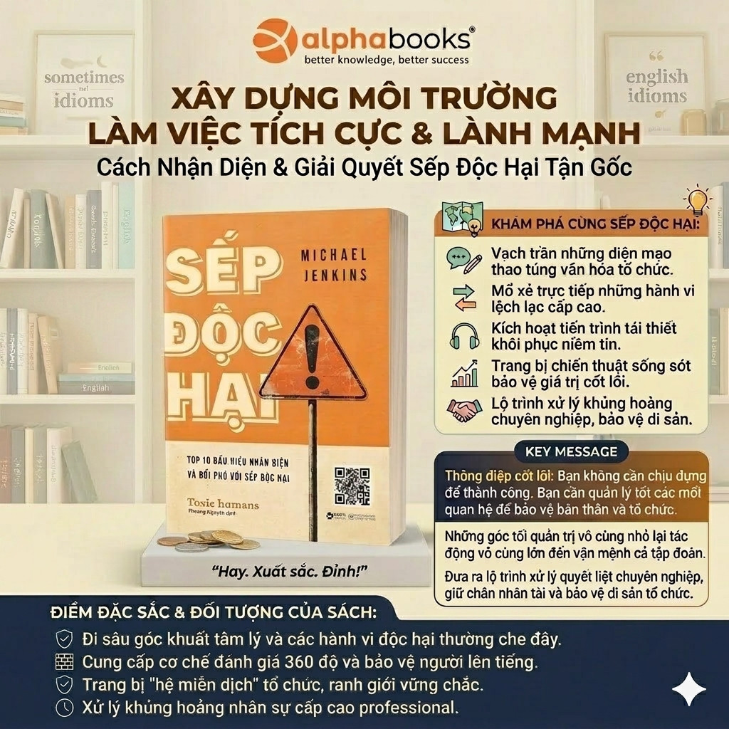 Sách lẻ/combo - Sếp Độc Hại + Quản Trị Hiệu Suất Cao + Thuật Quản Trị (Alpha Books)