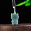 Vòng cổ mặt dây chuyền Hello Kitty ngọc bích nước xanh LanCengGe dành cho nữ - Chất liệu cổ đá cao - Trong suốt - Khắc hoạt hình - Dây chuyền bạc - 3 gói - 28135.6mm - Bù một giả